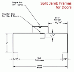 Split Jamb Frames For Doors UL Label Available